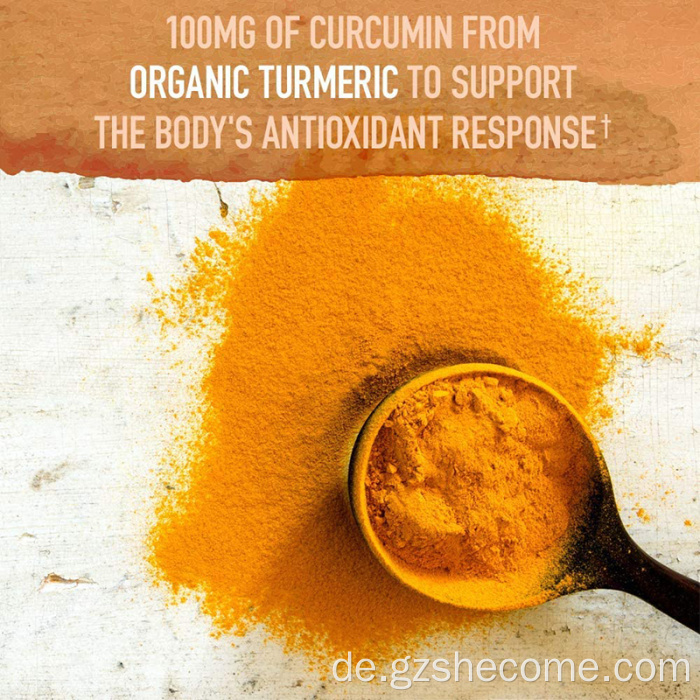 Organics Strength Kurkuma-Entzündungsreaktionstabletten